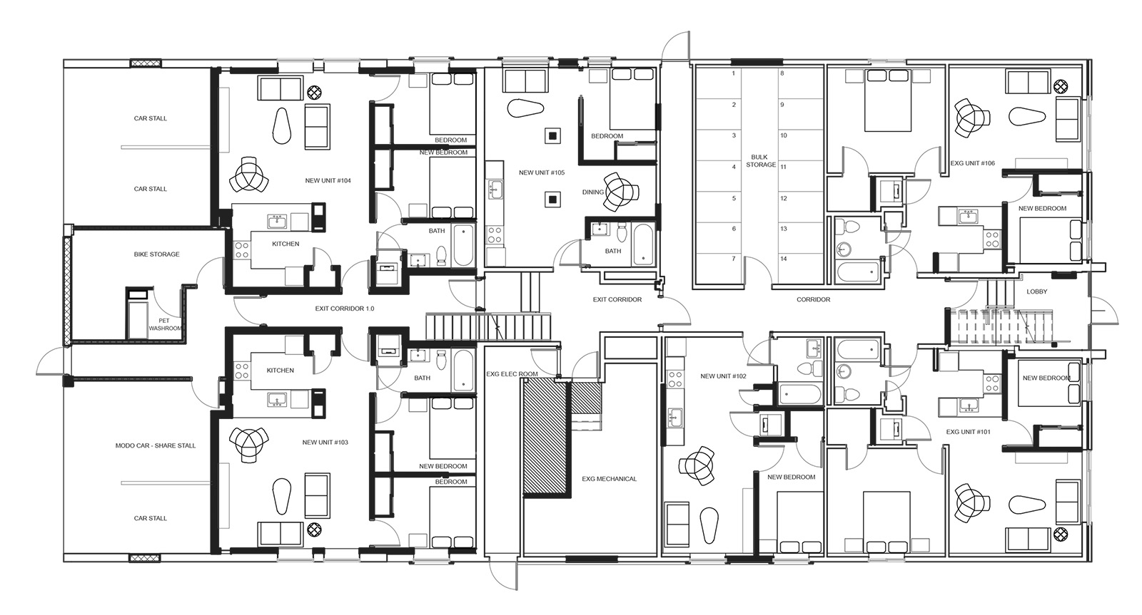 1168 Pendrell Street - Westend Live - Plan A